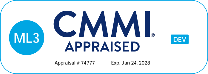 CMMI Appraised / Dev / ML3 / Appraisal #74777 / Expires January 24, 2028